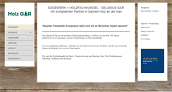 Desktop Screenshot of holz-gar.de